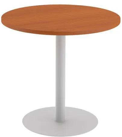 Kruhový konferenčný stôl Abonent, 80 x 75 cm, dezén čerešňa Oxford
