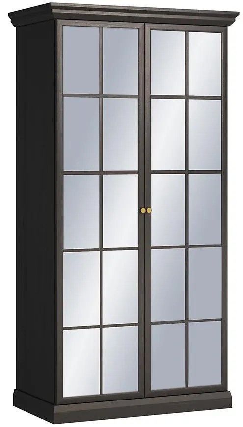 Skriňa Lucca S2DL čierny grafit