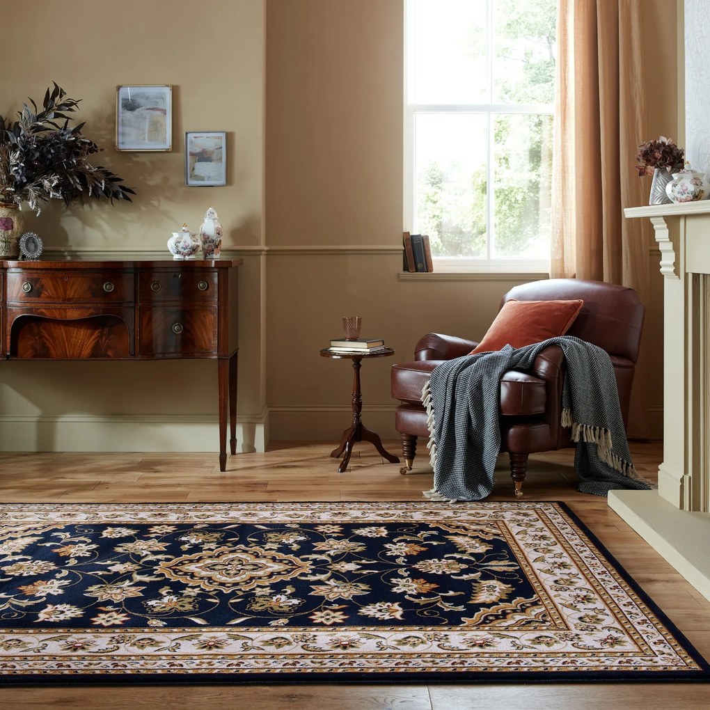 Flair Rugs, Kusový koberec Sincerity Royale Sherborne Blue, 120x170, modrá, obývacia izba