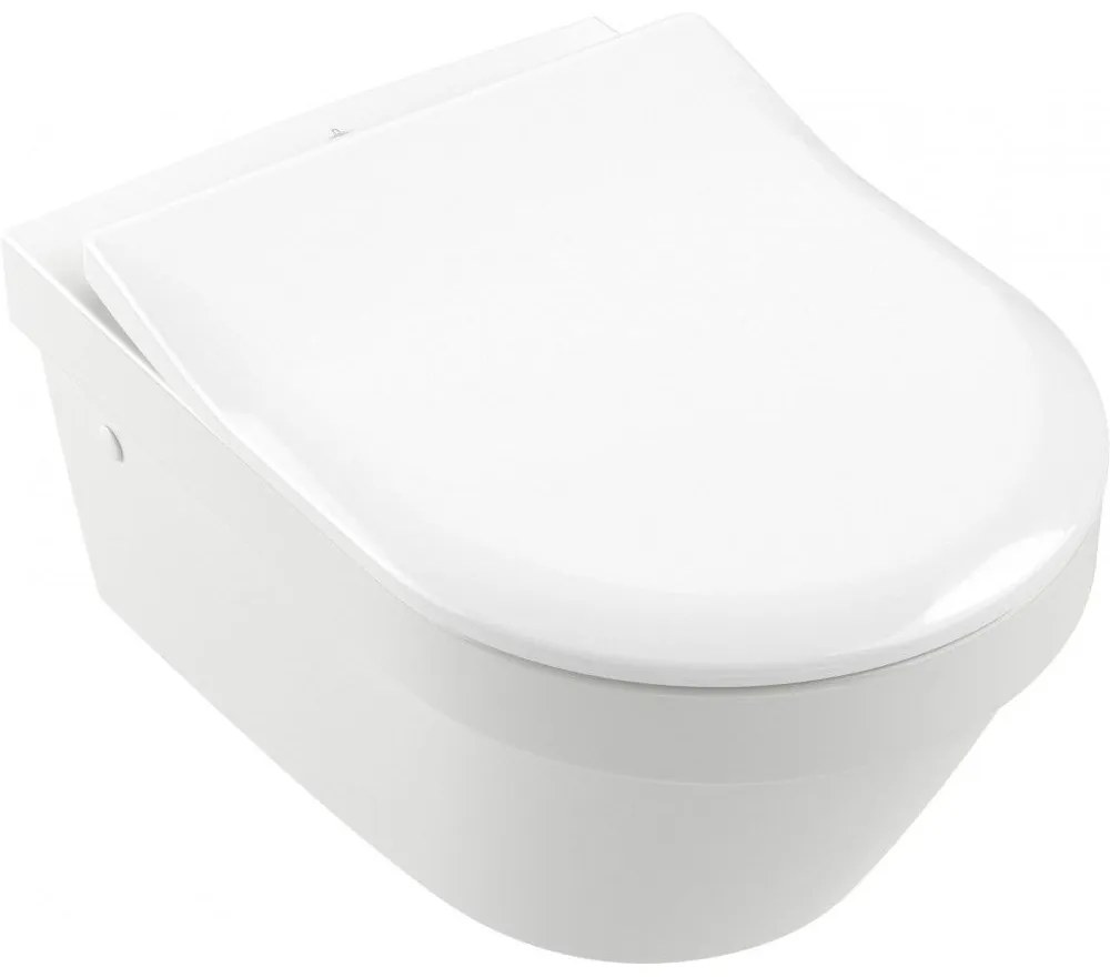 VILLEROY &amp; BOCH Architectura WC sedátko s poklopom SlimSeat, biela alpská, 9M706101