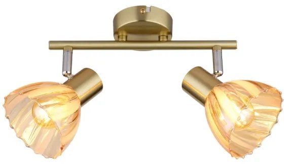 Globo 54315M-2 - Bodové svietidlo ZACHERY 2xE14/40W/230V zlatá