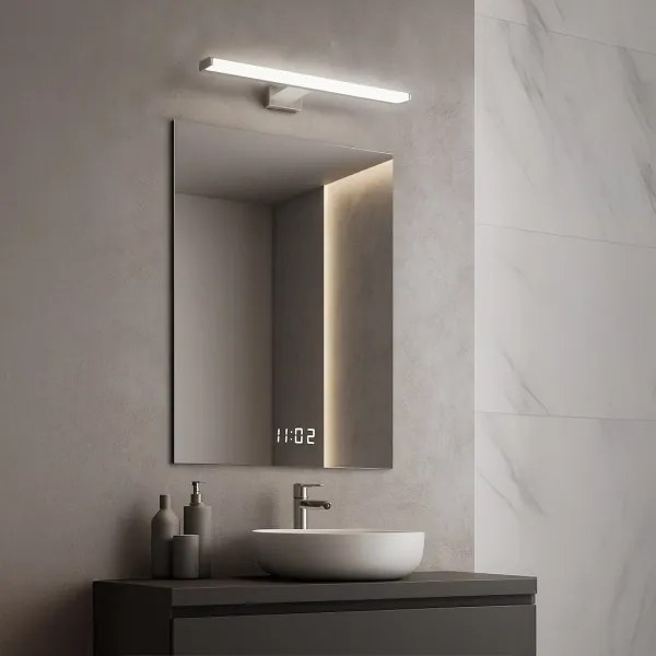 LED Kúpeľňové osvetlenie zrkadla MIRORE LED/8W/230V 40 cm IP44 lesklý chróm
