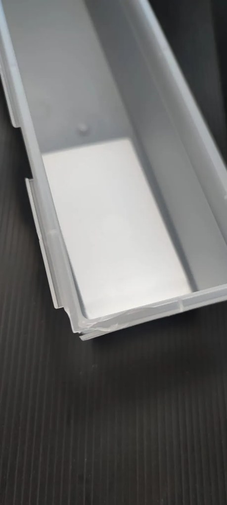 2. akosť - Organizér do šuplíka kuchyne aj kúpeľne, príborník Rotho BASIC, mliečna (38x8)