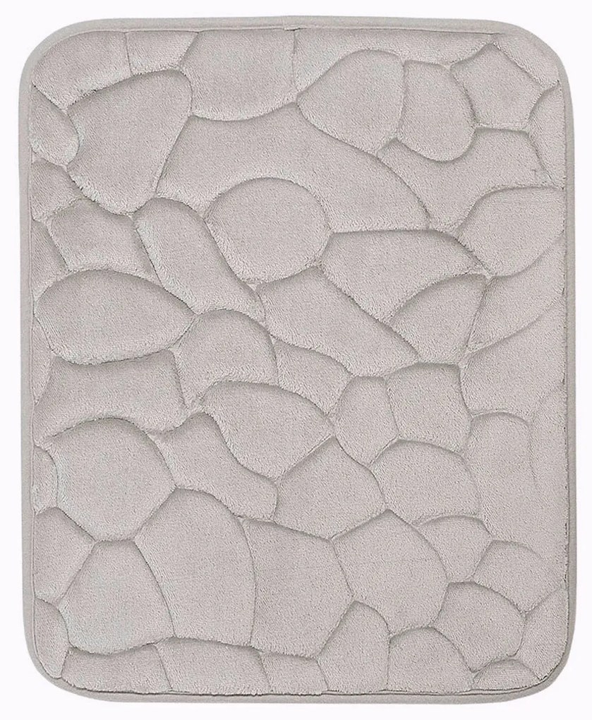BO-MA, Protišmyková kúpeľňová predložka 3D 133 sand, 50x80, šedá, kúpeľňa