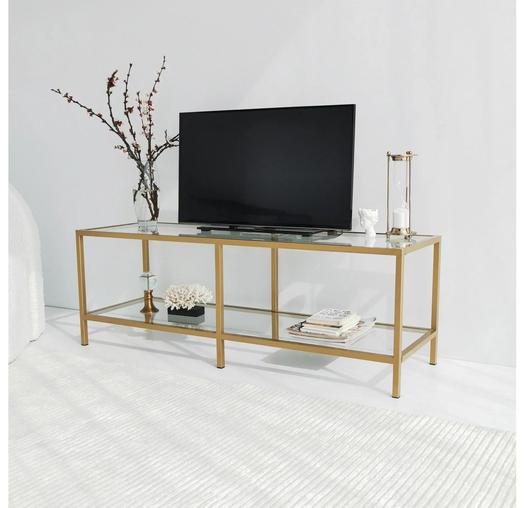 TV stolík Sibade 1 (zlatá) . Akcia -20%. Vlastná spoľahlivá doprava až k Vám domov. 1095507