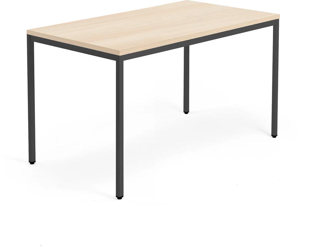 Kancelársky pracovný stôl Modulus, 1400x800 mm, dub/čierna