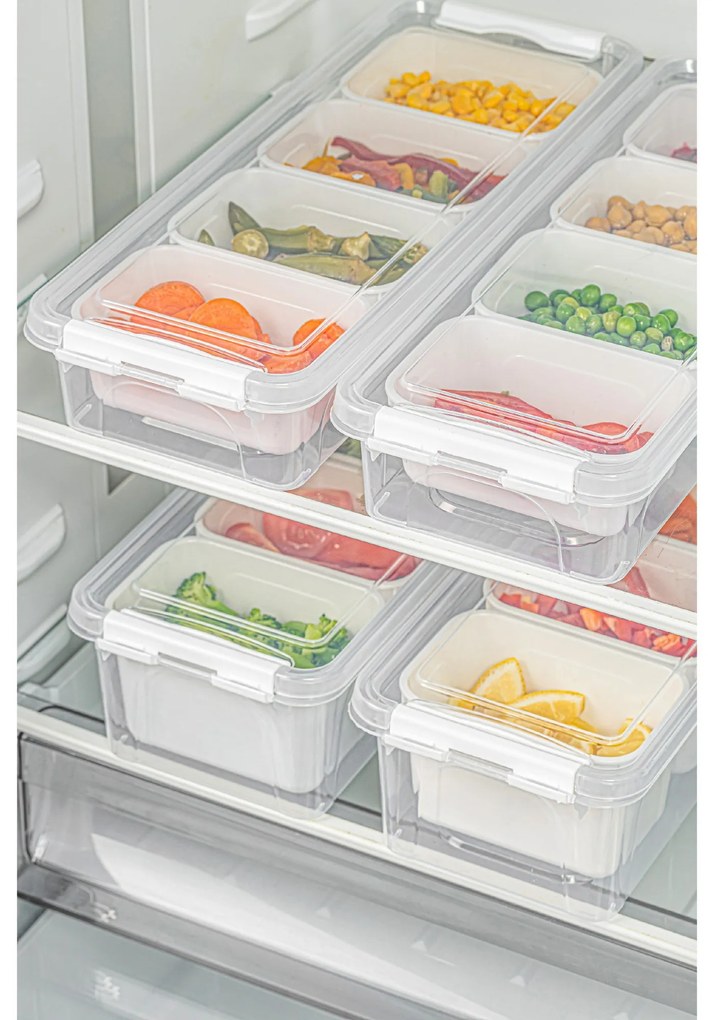 Sada 4 ks potravinovýcb boxů Lukutu6 čirá