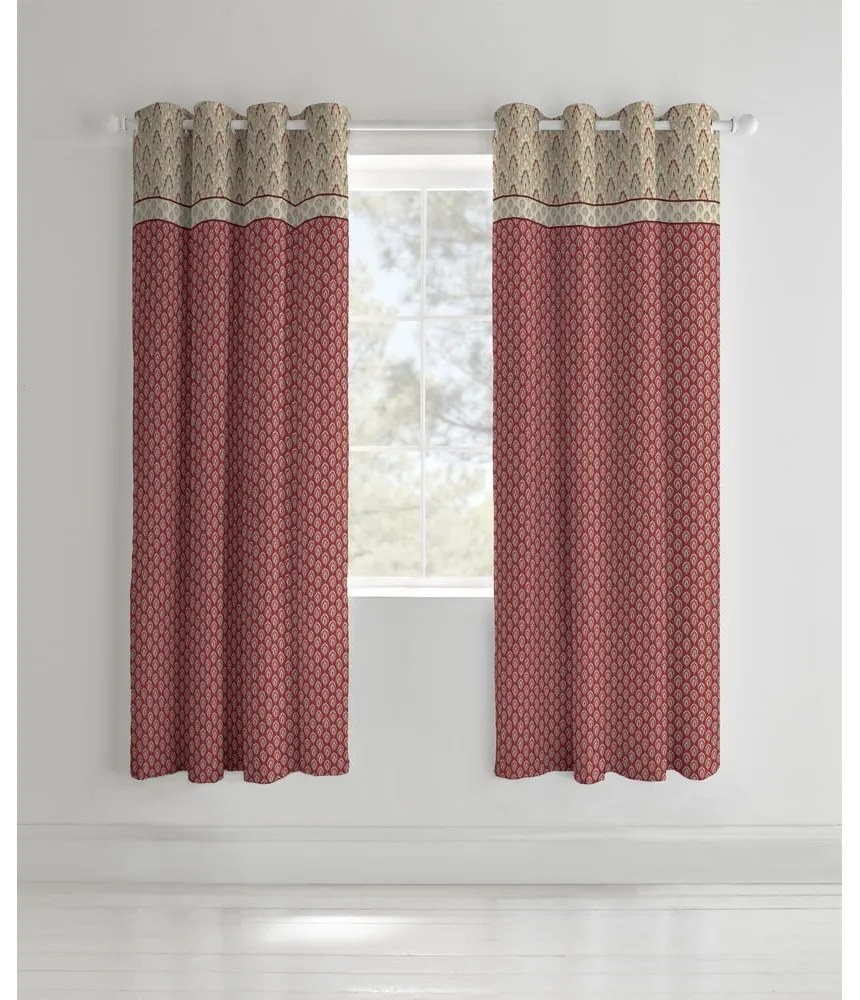 Hnedé závesy v súprave 2 ks 168x183 cm Kashmir – Catherine Lansfield