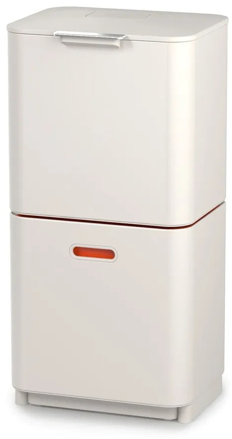 Béžový oceľový odpadkový kôš na triedený odpad 60 l Totem Max – Joseph Joseph