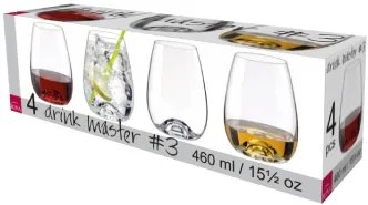 Rona Poháre DRINK MASTER 460 ml, 4 ks
