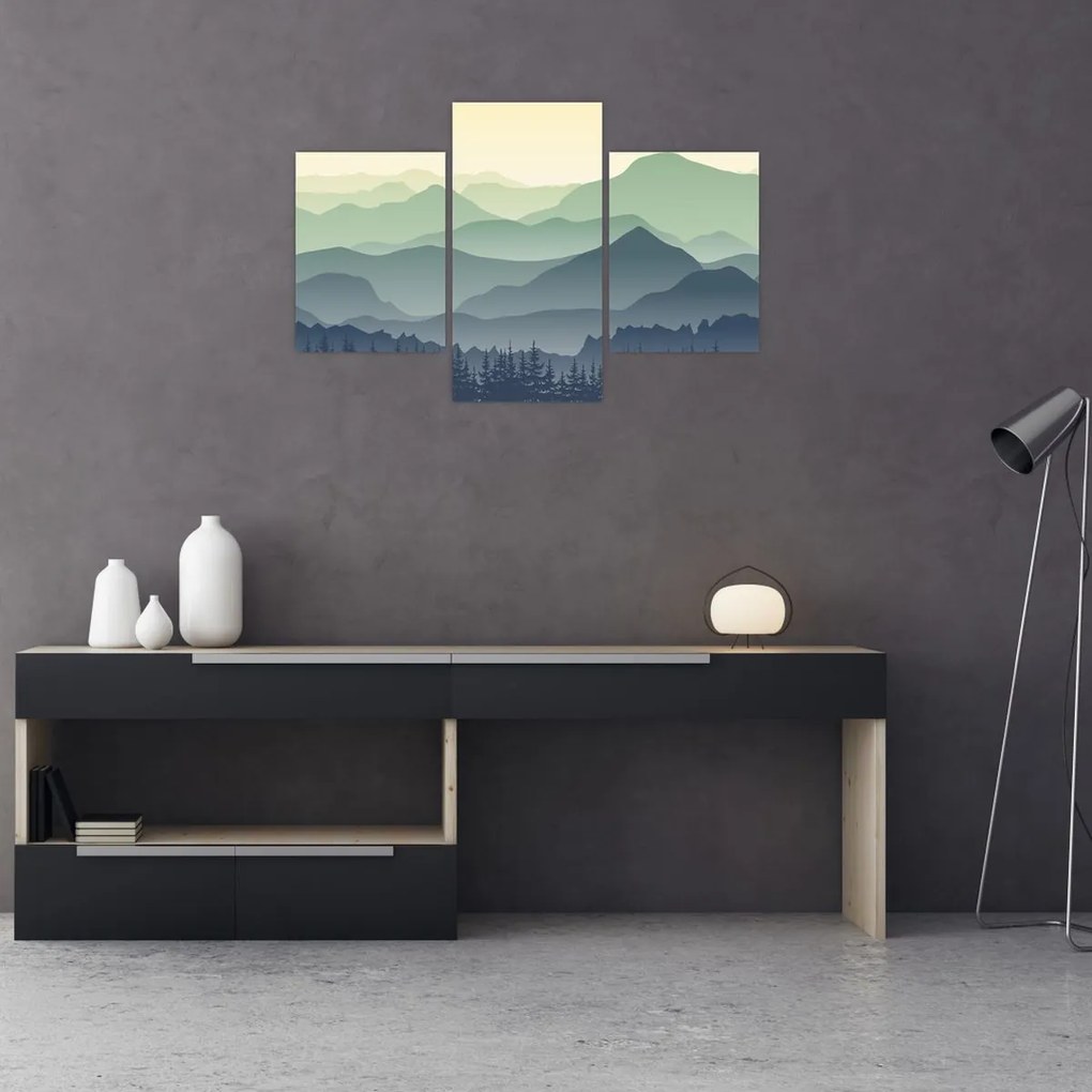 Obraz - Forest Mountain (90x60 cm)