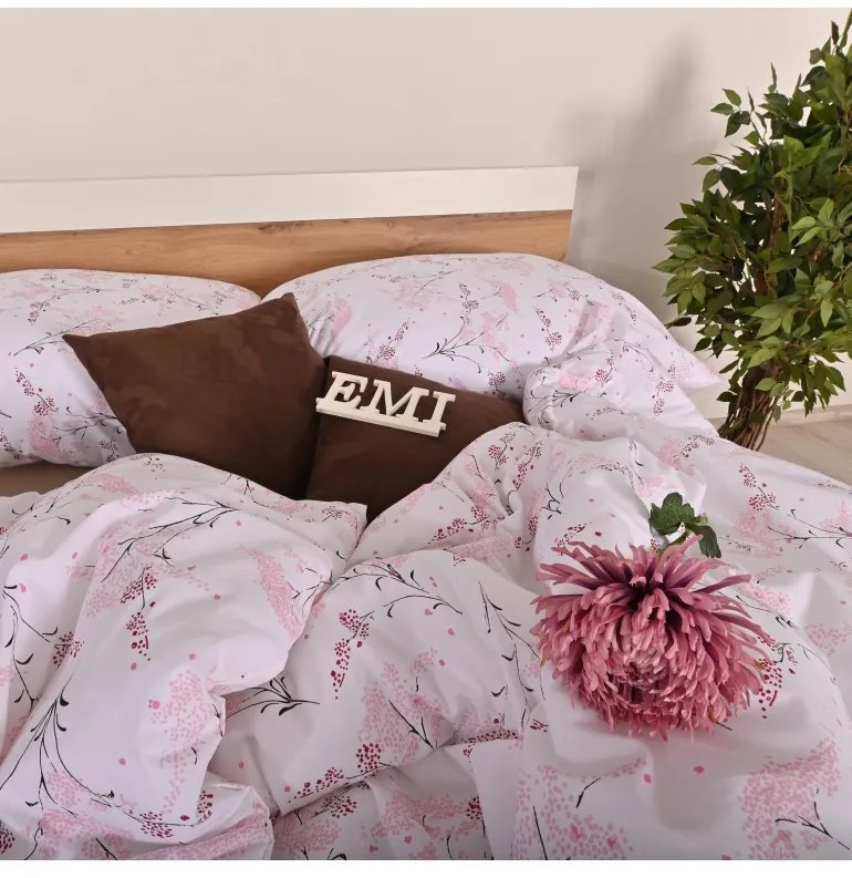 Obliečky bavlnené Sakura EMI, Štandardný set jednolôžko obsahuje 1x 140x200 + 1x 70x90