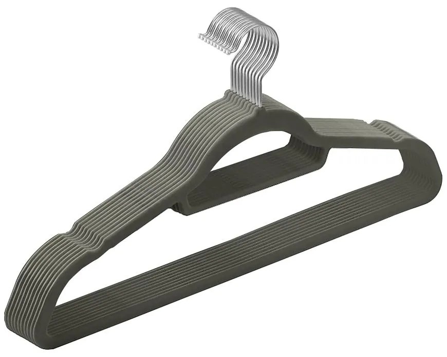 Vešiaky 10 ks Velvet CRF20V