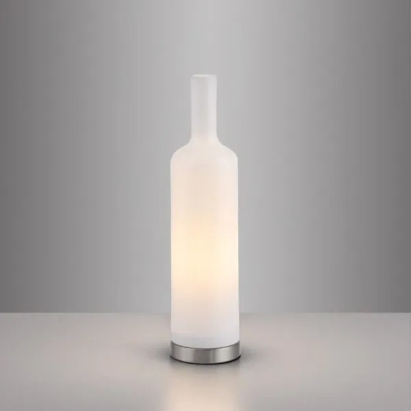 JUST LIGHT. 14006-16 - Stolná lampa BOTTLE 1xE14/25W/230V biela