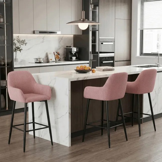 Barová stolička ružová AUB-V4009 PINK6