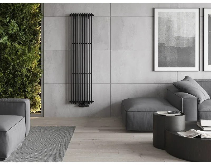 Mexen Tulsa, vykurovacie teleso 1600 x 420 mm, 613 W, čierna, W219-1600-420-00-70