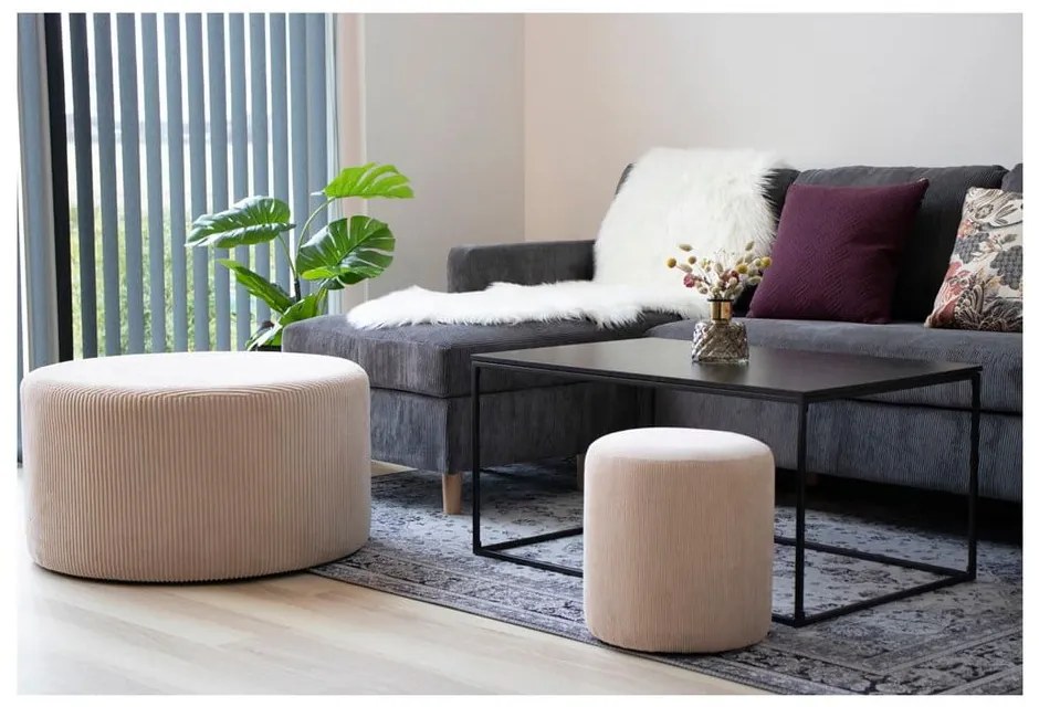 Krémový syntetický behúň 60x180 cm – House Nordic