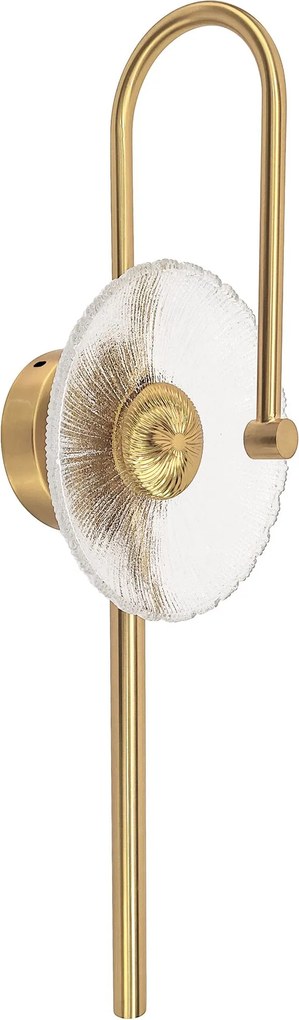 Toolight Toolight, LED nástenné svietidlo 53x18cm, 3W, 3000K, LHJ072-W, zlatá matná, OSW-50032