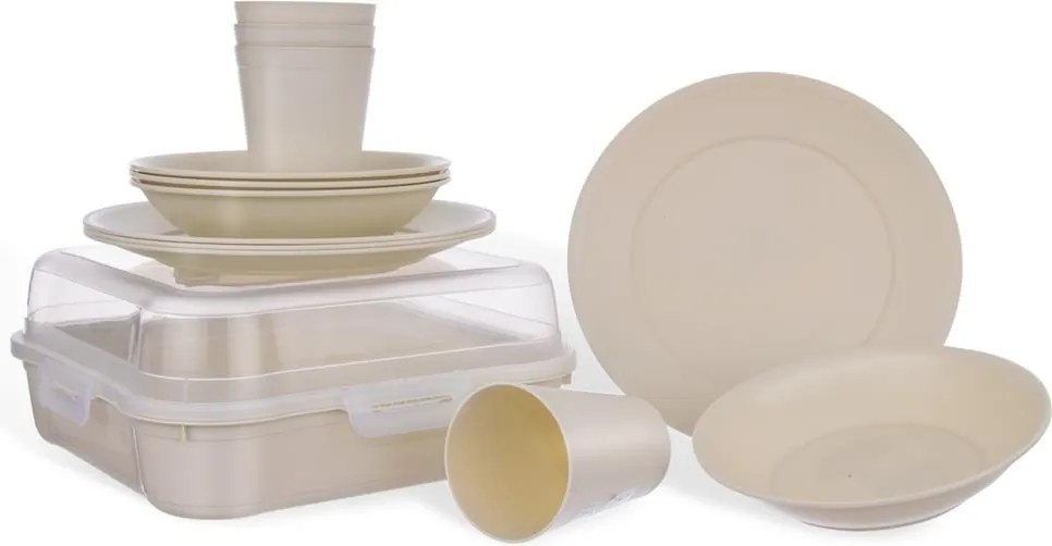 Orion Sada plastového riadu Piknik, 13 ks