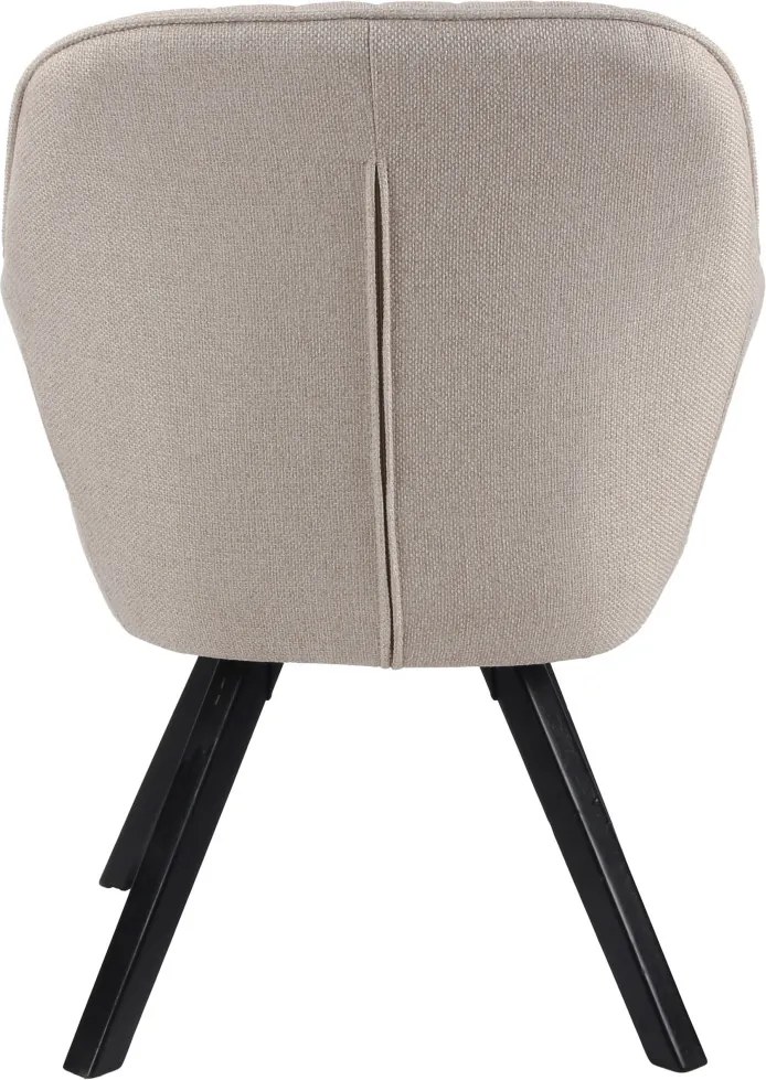 Jedálenská stolička Chrissy, béžová tkanina