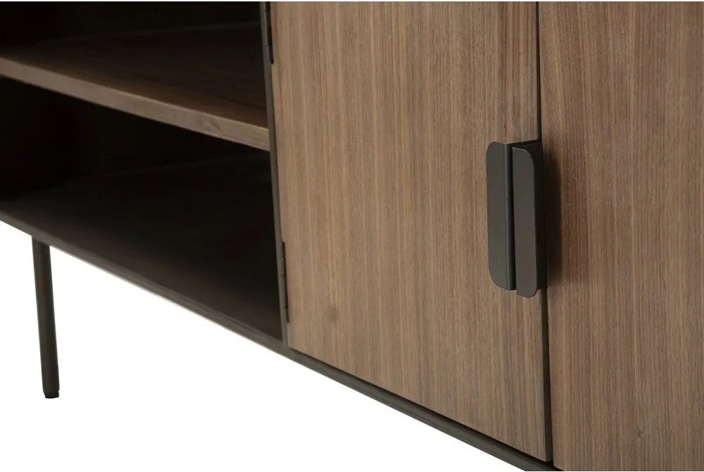 Hnedý TV stolík z jedlového dreva 150x58 cm Toronto – Mauro Ferretti