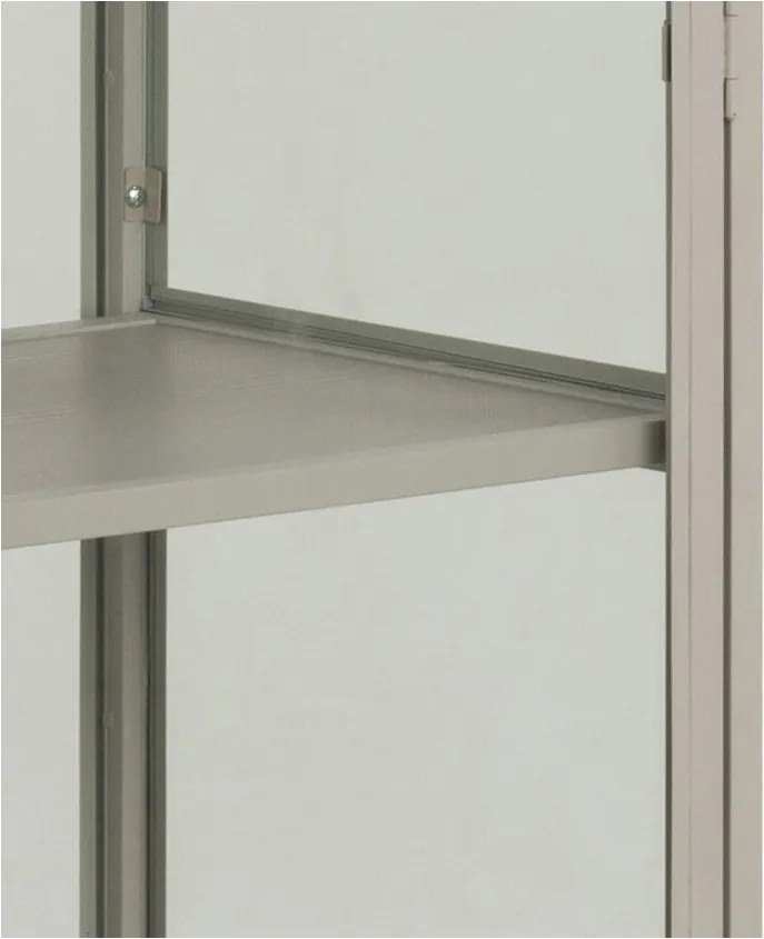 Sivá vitrína 77x186x35 cm Seaford – Actona