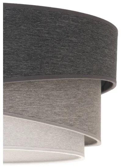 Duolla - Luster na lanku KOBO 1xE27/15W/230V pr. 45 cm antracit/šedá/biela