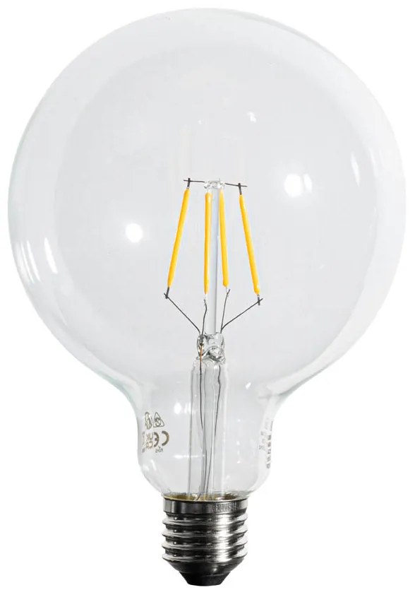 Sada 5 E27 3-stupňových stmievateľných LED žiaroviek so špirálovým vláknom G125 4W 450 lm 2700K