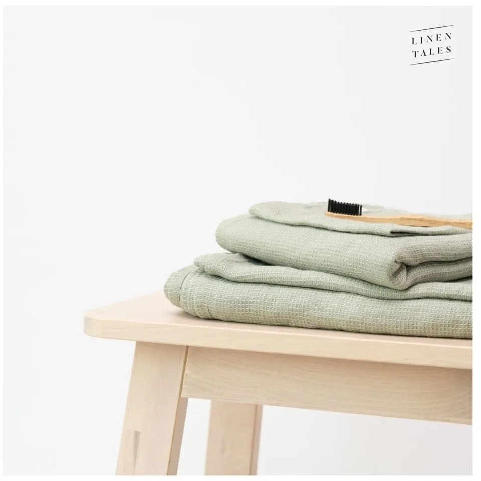 Zelený ľanový uterák 30x30 cm - Linen Tales