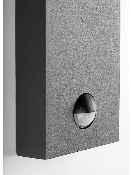 Rabalux 7267 - Vonkajšia nástenná lampa so senzorom SAVANO 1xE27/40W/230V IP44