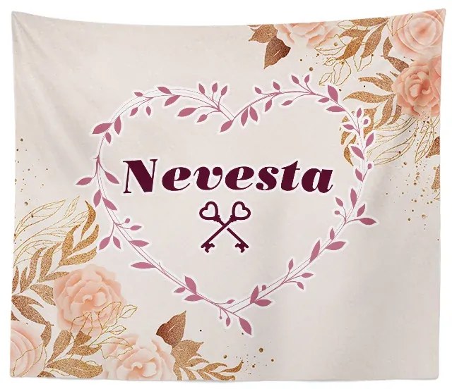 Sablio Deka Nevesta srdce: 150x120 cm