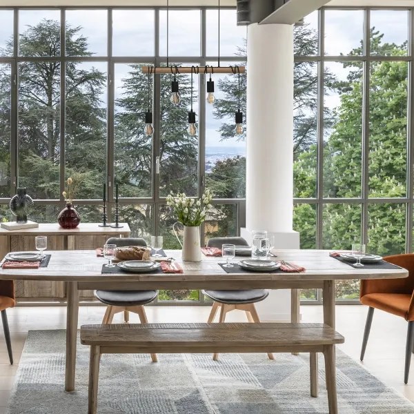 Atmosphera - Luster na lanku JAKE 5xE27/40W/230V borovica