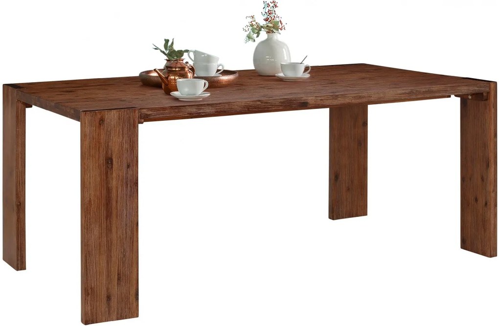 Jedálenský stôl Jima, 180 cm, hnedá