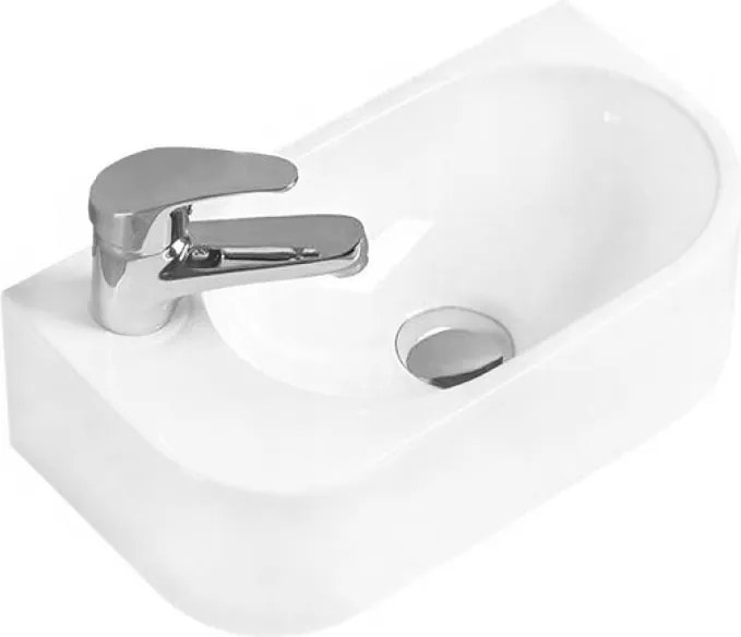 Mexen Viera umývadlo na dosku pravé 40 x 21 cm, biele - 21274000R