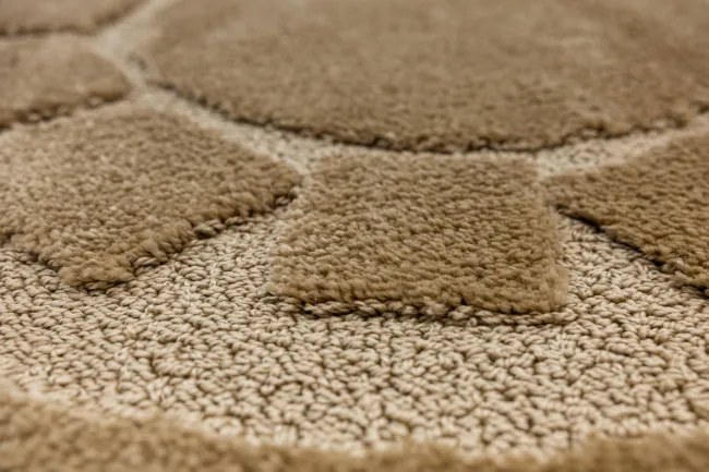 Kúpeľňový koberček Ocean béžový kruh