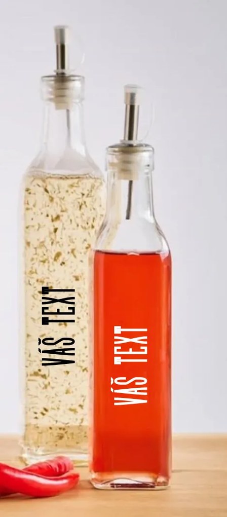 Zeller Present Fľaša na olej, ocot, s nálevkou - 270 ml, Zeller