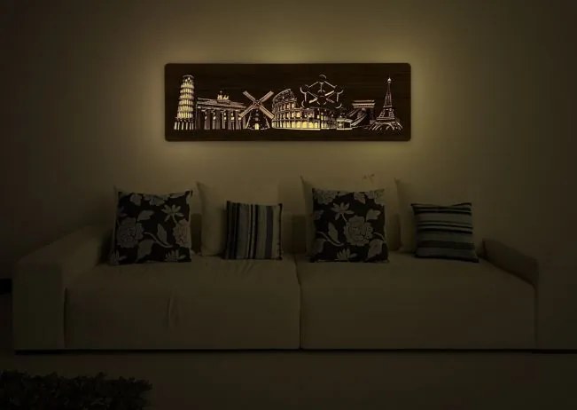 Podsvietený obraz na stenu Európske pamiatky