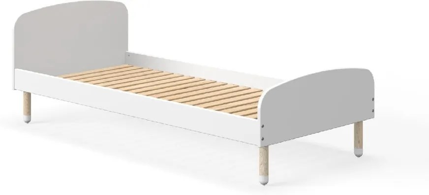 Biela detská posteľ Flexa Dots, 90 x 190 cm