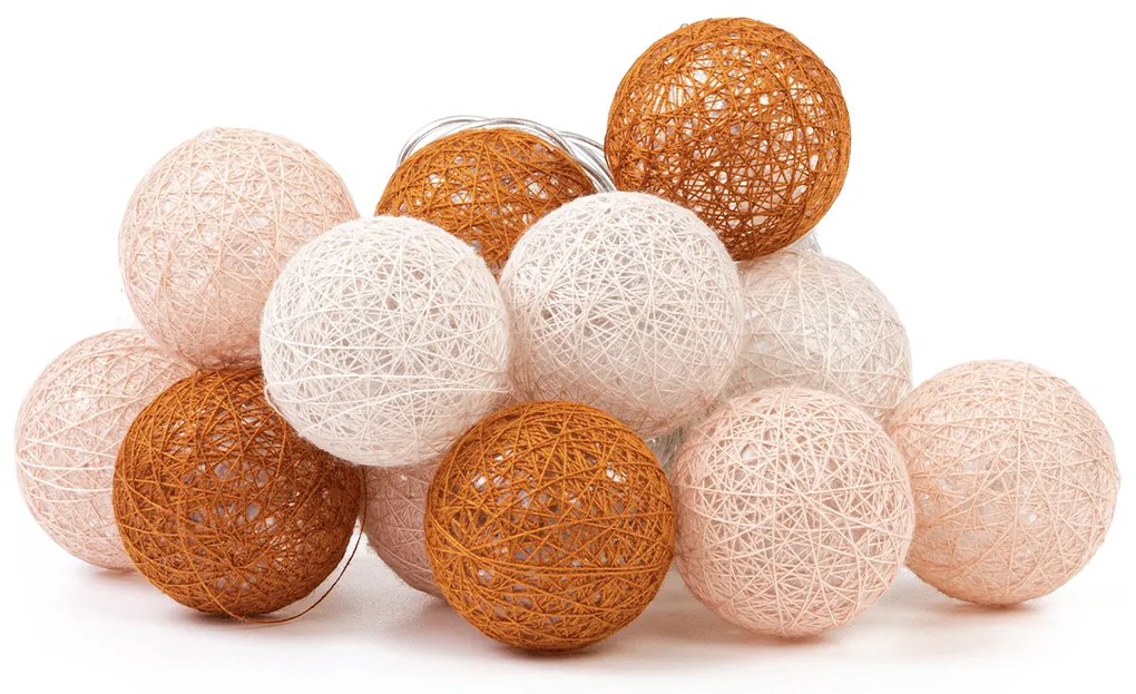 JJA Svietiace LED guličky Balls - Piesok