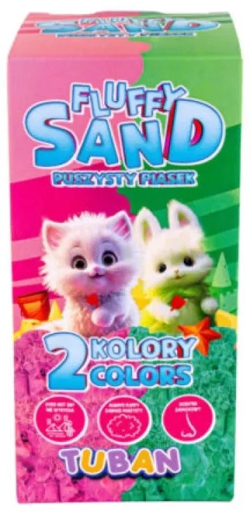 Tuban Fluffy piesok 2 x 70g ružová a zelená
