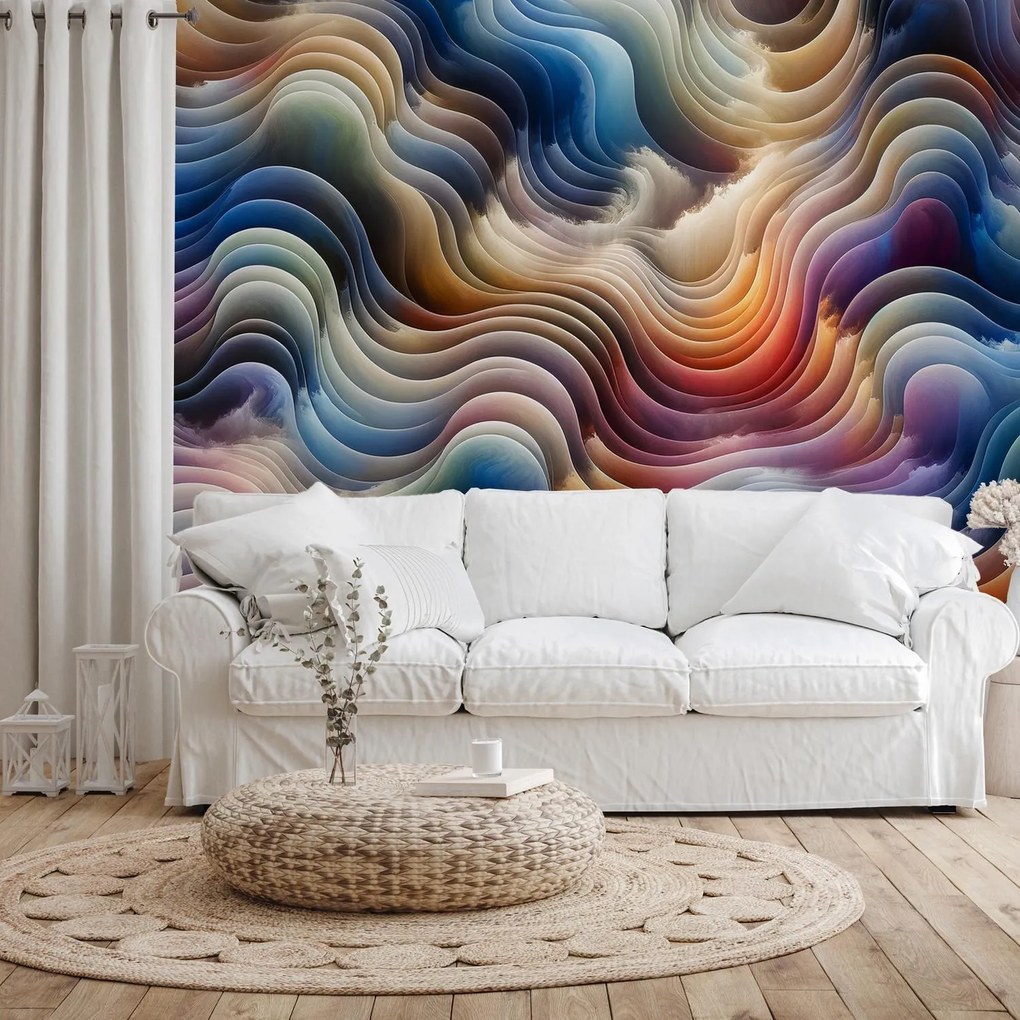 Fototapeta - Farebné vlny (147x102 cm)