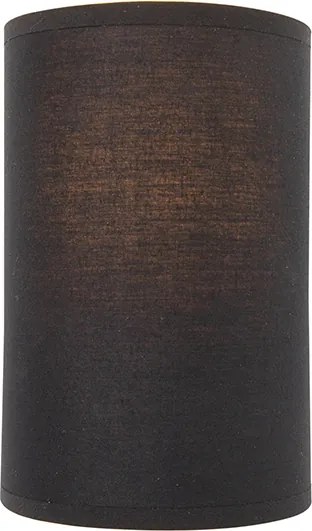 Moderná nástenná lampa čierna a zlatá - Simple Drum