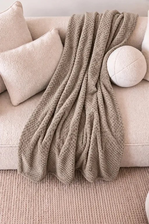Deka MONTE taupe Rozmer: 200x220 cm