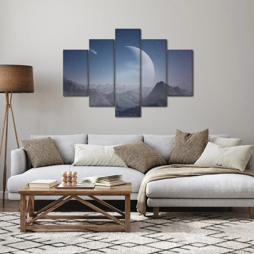 Obraz - Nebo nad skalami (150x105 cm)