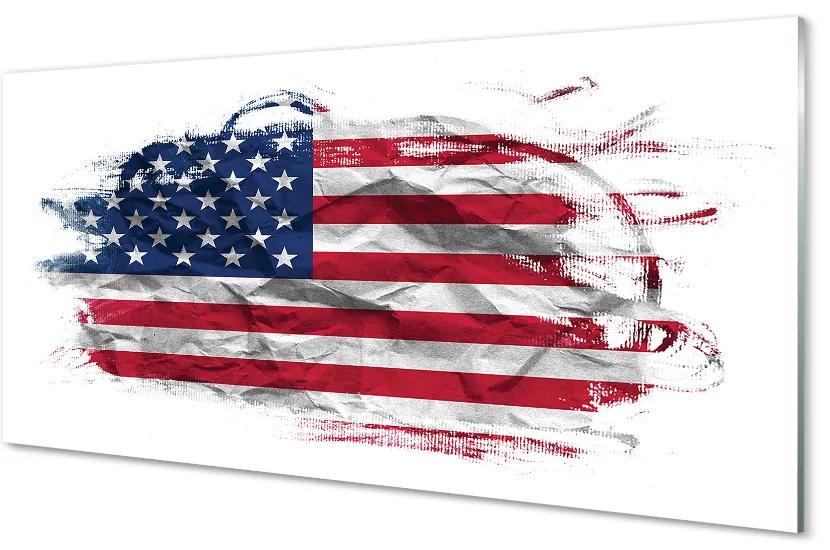 Nástenný panel  Vlajky Spojených štátov 140x70 cm