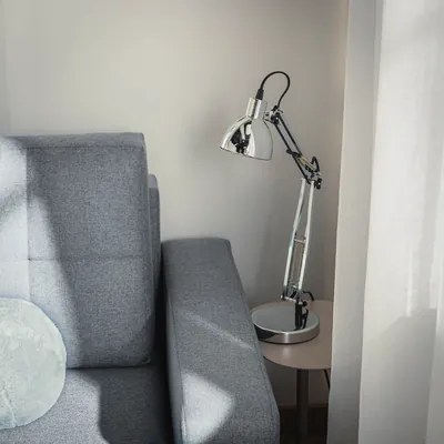 Sofa rozkładana z pikowaniem szara LILA