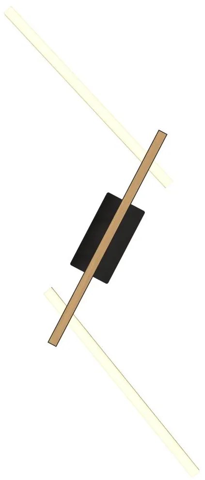 Wofi 7021-306- LED Stmievateľné nástenné svietidlo RIMINI LED/40W/230V hnedá/čierna