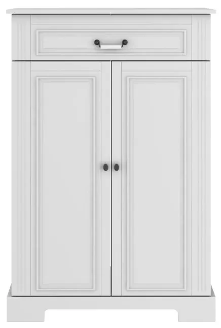 Komoda Ines elegant white 2-dverová s 1 zásuvkou