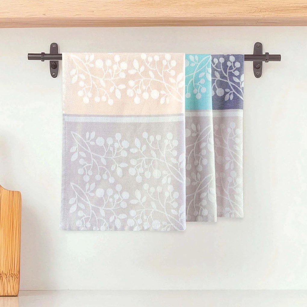 KUCHYNSKÉ UTIERKY PEREL SADA 3KS 50X70 CM VZOROVANÉ