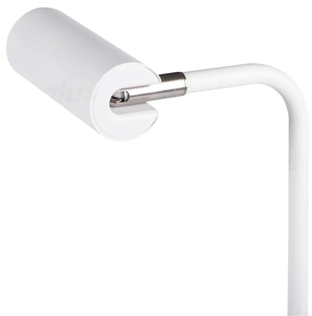 KANLUX Stmievateľná stolná LED lampa LEADIE, 4,6 W, teplá biela-studená biela, biela